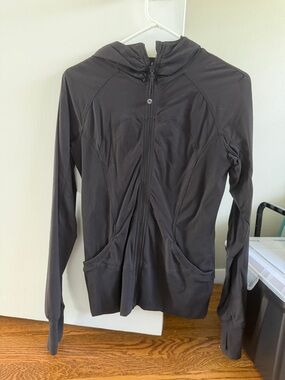 lululemon athletica Black Hooded Zip-Up Jacket